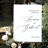 Modern Wedding Welcome Sign Template 046