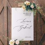 Modern Wedding Welcome Sign Template 046