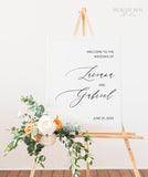 Modern Wedding Welcome Sign Template 046