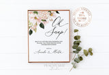 Floral Oh Snap Wedding Sign Template 13