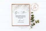 Editable Rose Gold Wedding Bar Sign Template 4