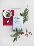 Mountain Wedding Invitation Template