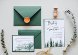 Mountain Wedding Invitation Template