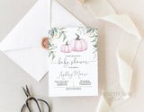 Pumpkin Baby Shower Invitation Template 4