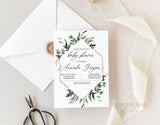 Greenery Baby Shower Invite Template 7