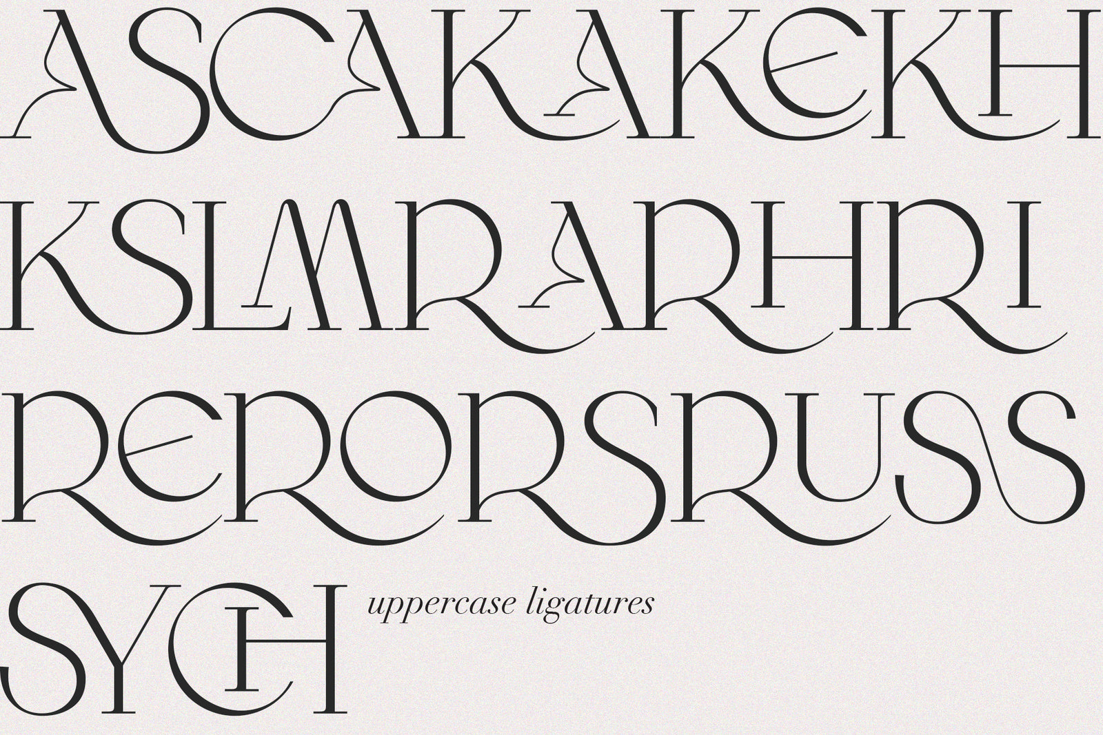 Wilde Rosa // Contemporary Chic Font