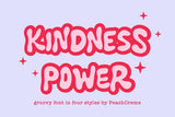 Kindness Power // Groovy Font Set