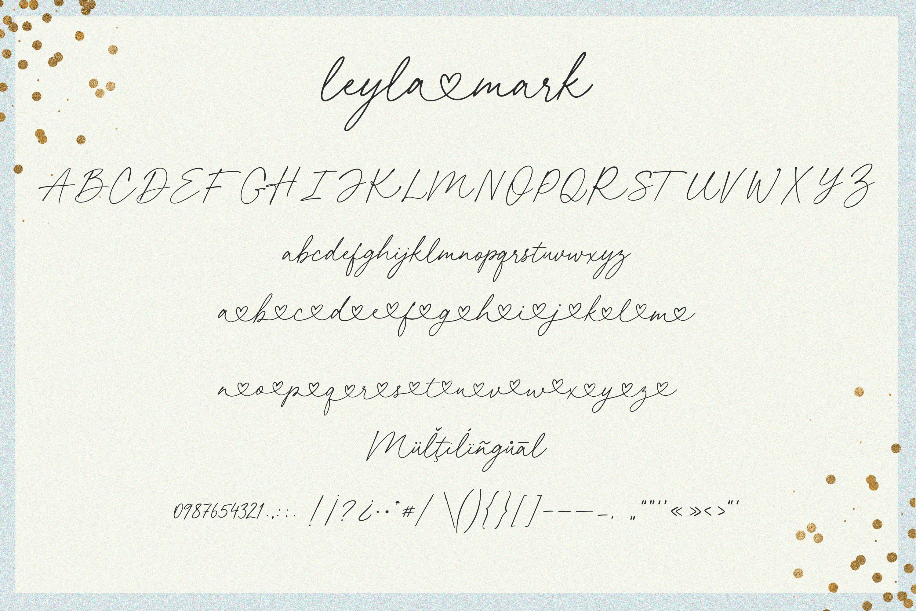Leyla Mark//Lovely Script