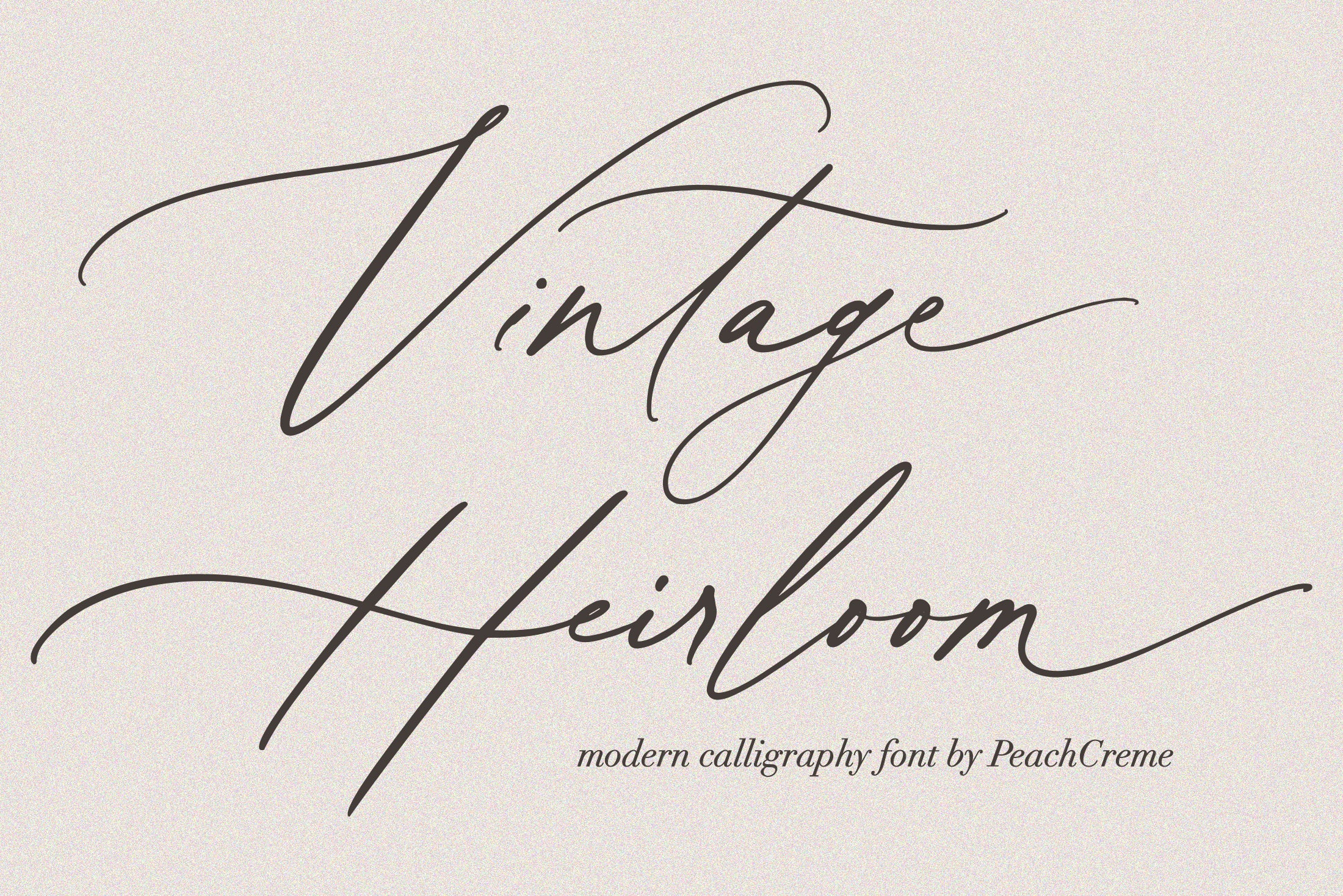 Vintage Heirloom// Modern Calligraphy