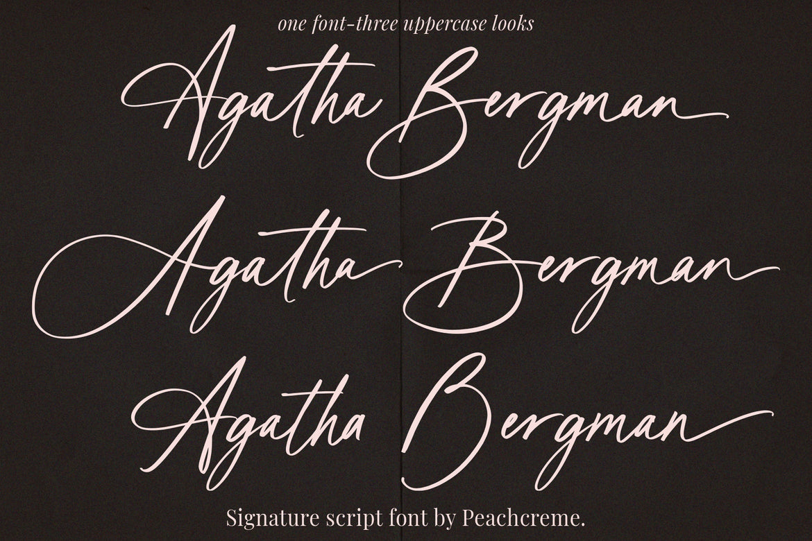 Signature Script Fonts – www.peachcreme.com