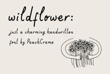wildflower: charming font
