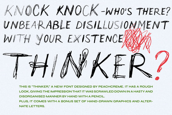 Thinker // Scribble Font