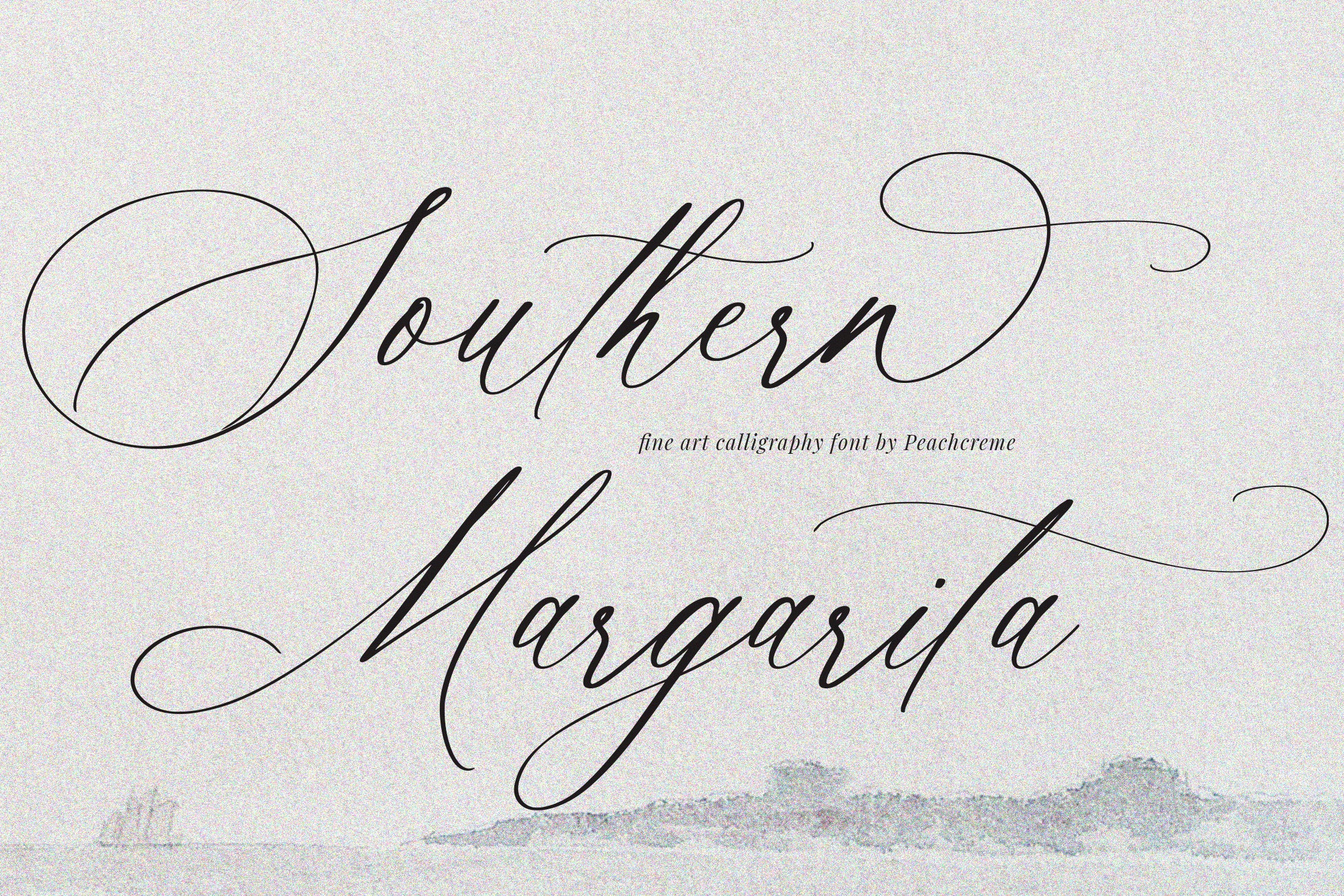 Southern Margarita // Calligraphy Font