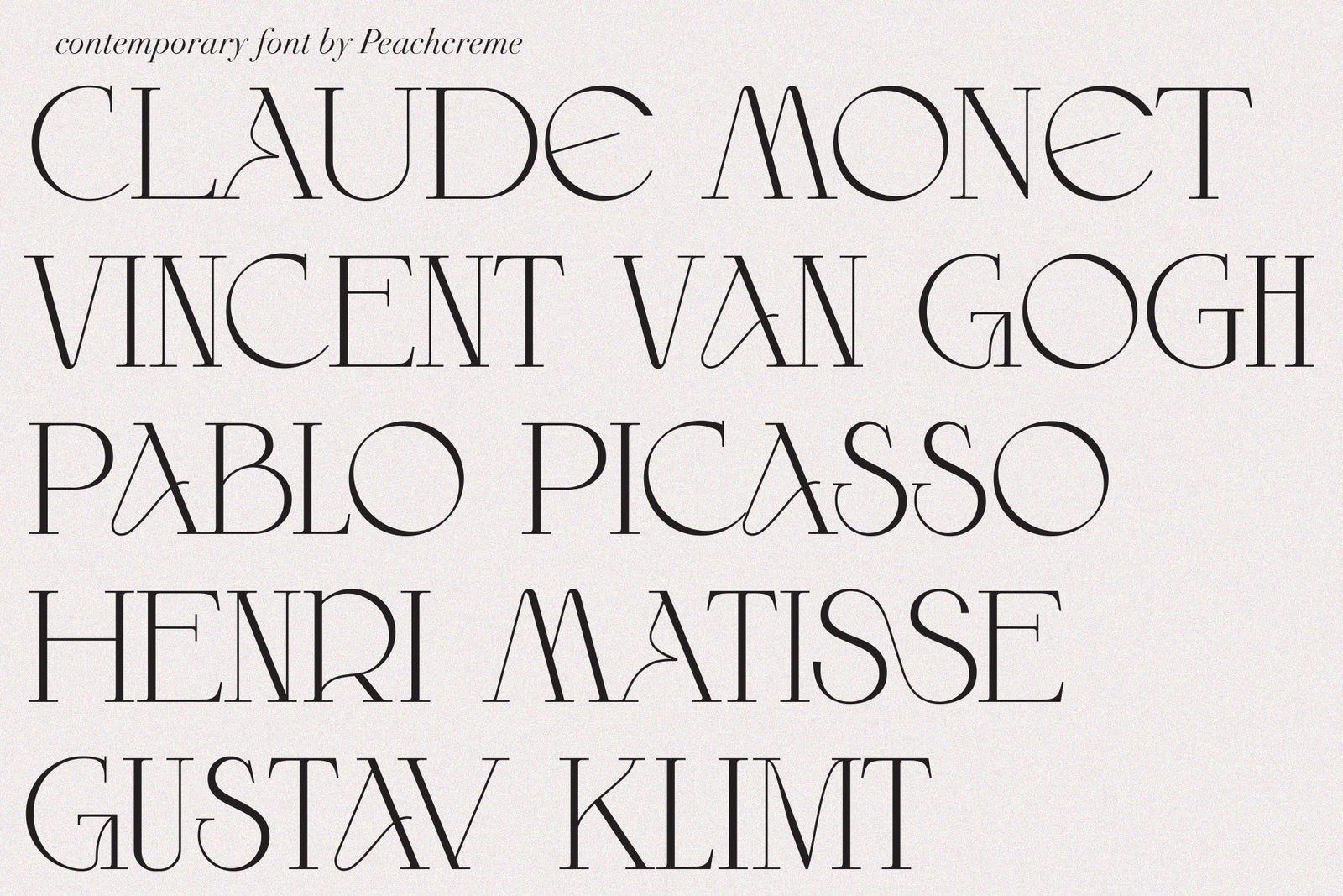 Wilde Rosa // Contemporary Chic Font