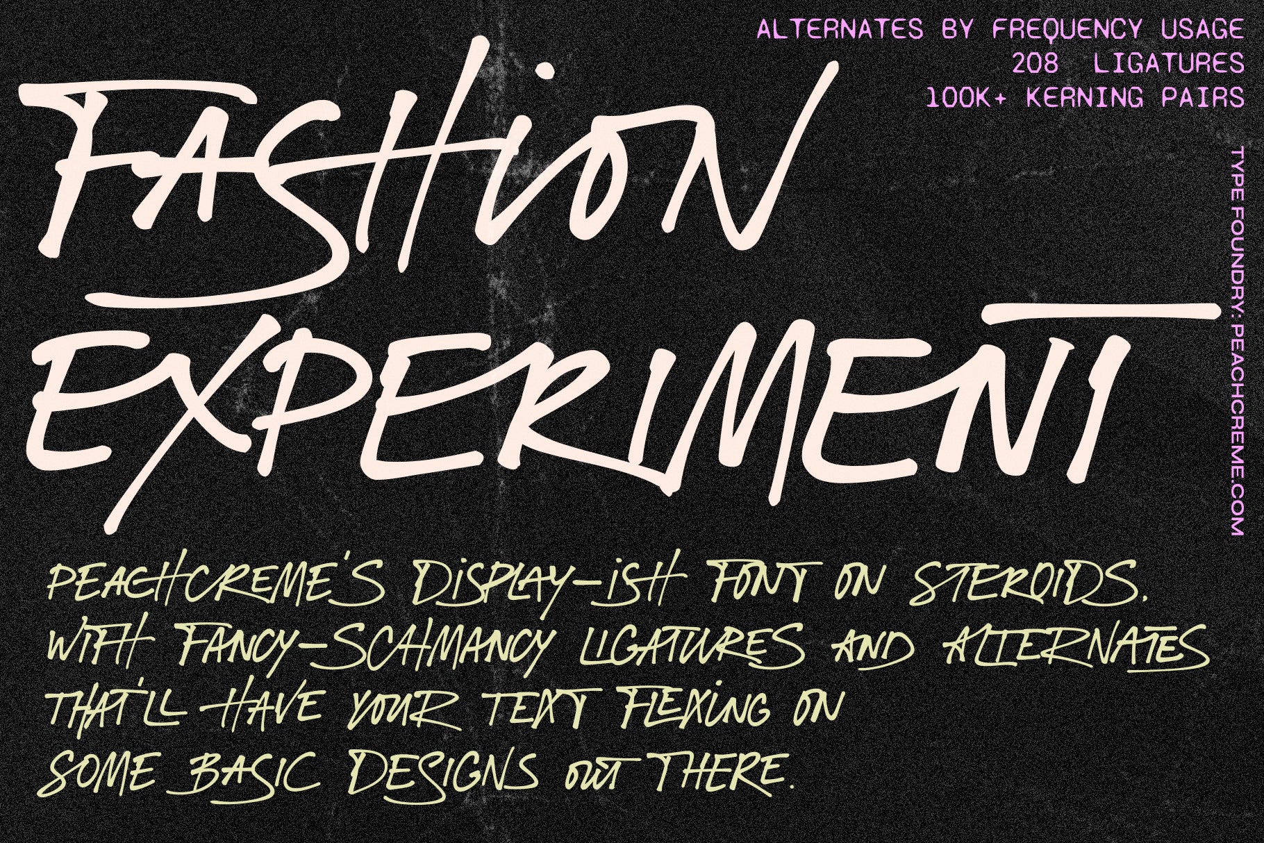 Fashion Experiment // Funky Font