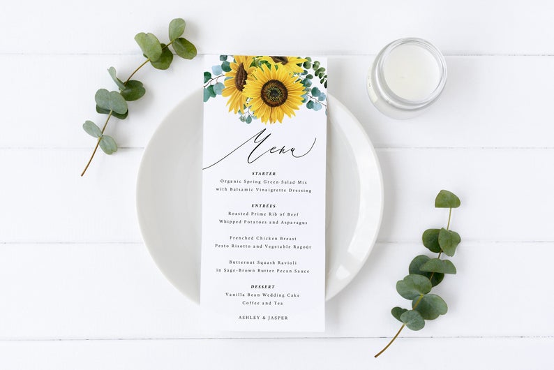 Sunflower Eucalyptus // Watercolor Set