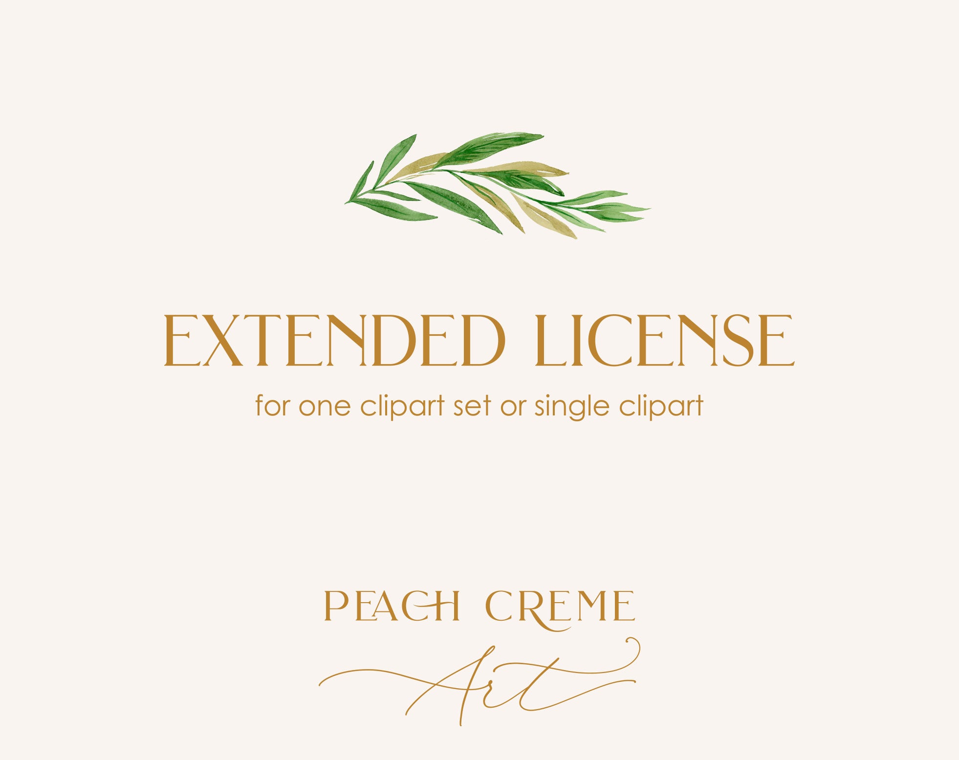 Extended License-for one clipart set or single clipart