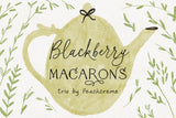 Blackberry Macarons // Font Trio