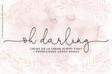 Oh Darling Script , , - peachcreme.com