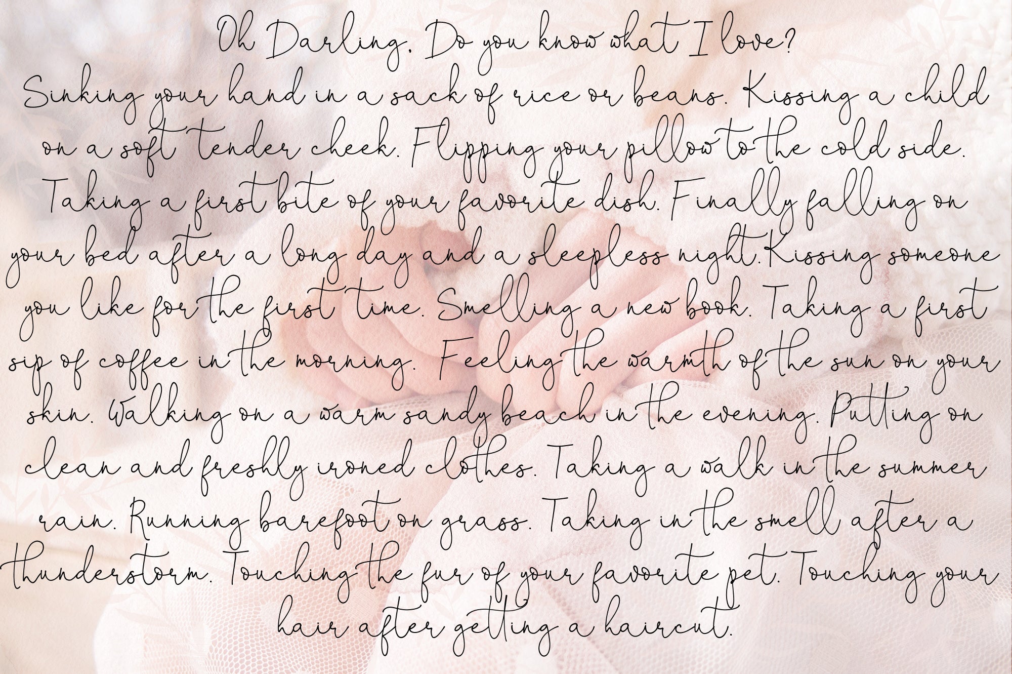 Oh Darling Script , , - peachcreme.com