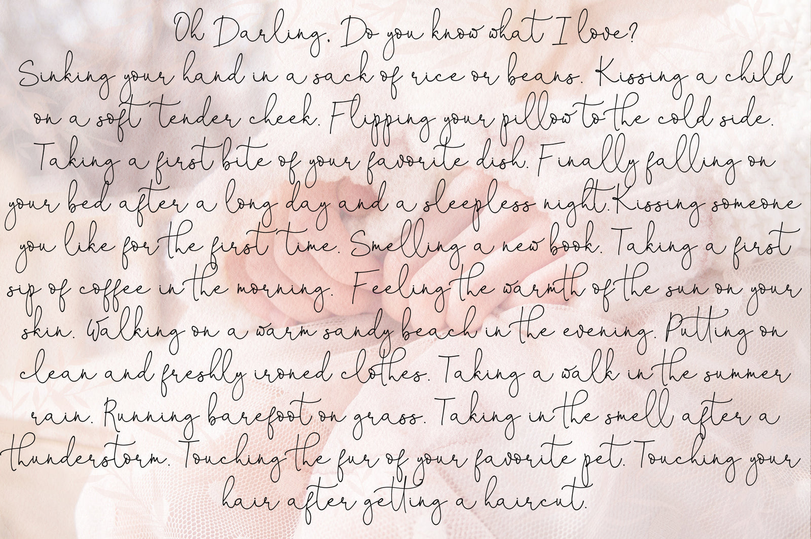 Oh Darling Script , , - peachcreme.com