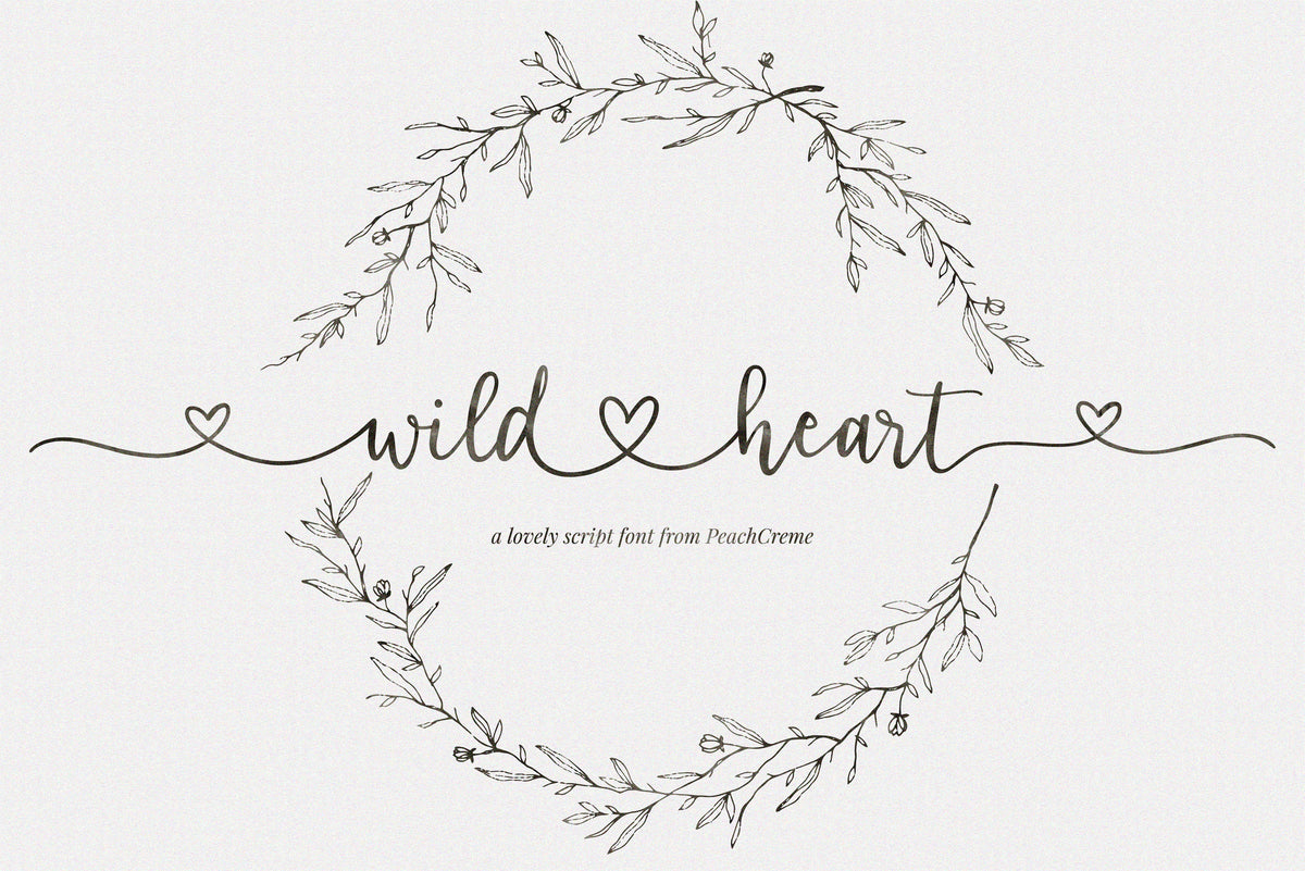 Wild Heart // Lovely Script Font