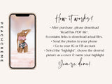 Samantha Watercolor Social Media Story Covers On Blush Watercolor Paper