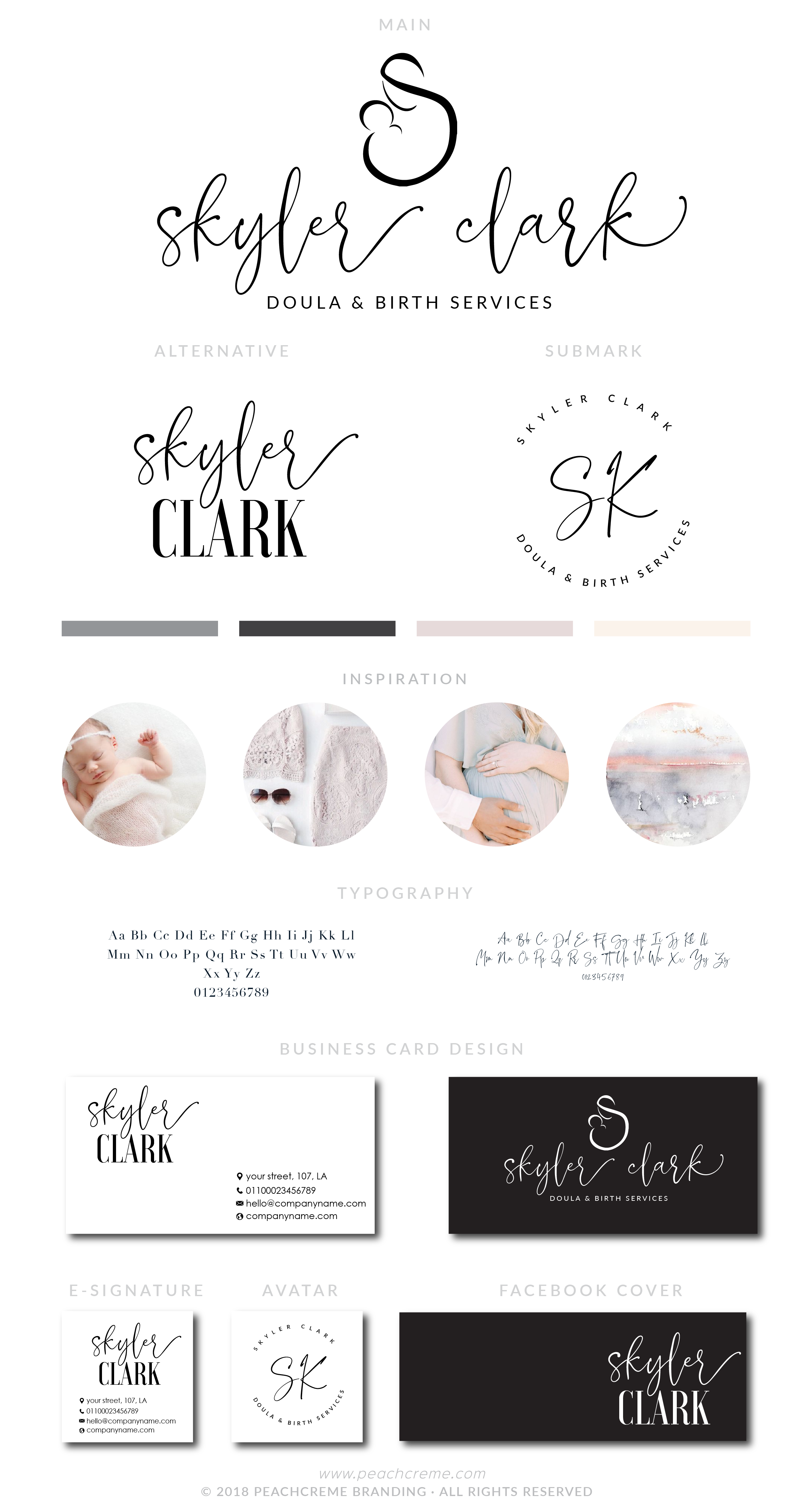 Skyler Clark Kit , Logo Design, - peachcreme.com